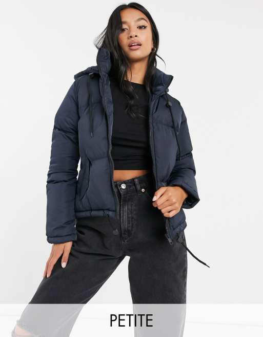 Brave soul cello hooded puffer sale jacket black