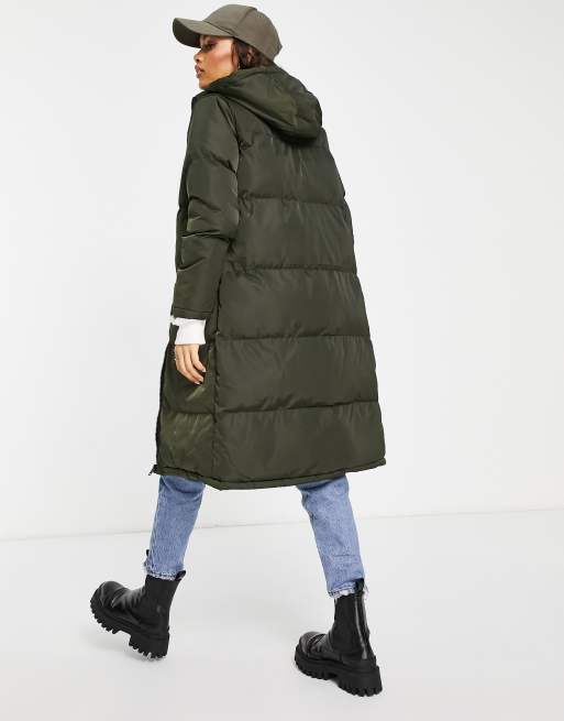 Brave Soul Petite - Cello - Longline maxi-dynejakke, 2 af 4