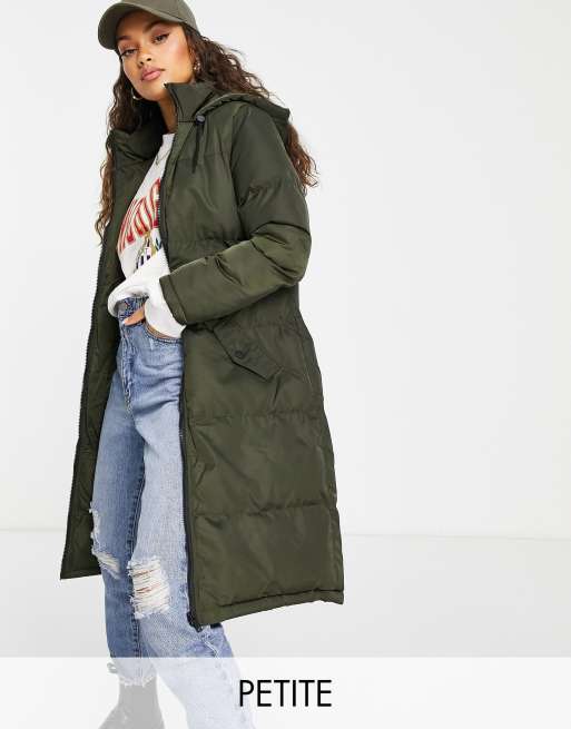 Brave Soul Petite Cello maxi longline puffer coat | ASOS