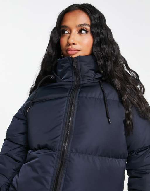 Brave Soul cropped puffer jacket in black