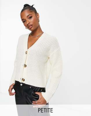 Vero Moda knitted cardigan with diamante buttons in cream