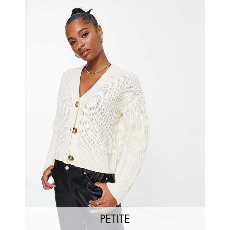 Fisherman Knit Cropped Cardigan