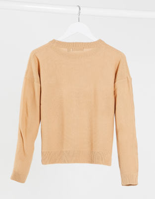 boxy crew neck sweater