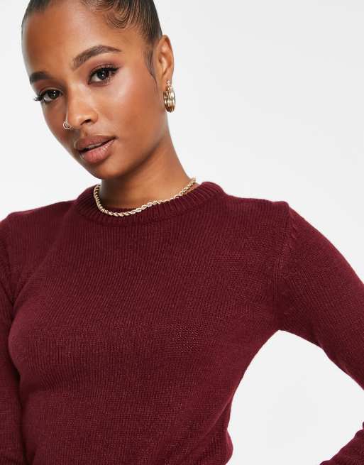 Burgundy jumper outlet outfit