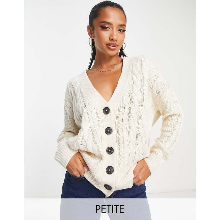 Ivory cable knit clearance cardigan