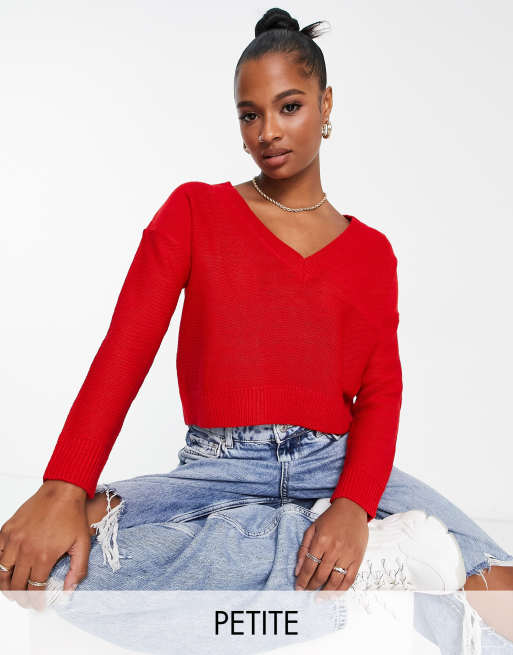 Petite 2025 red sweater