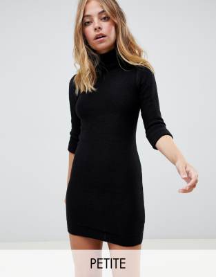 petite black jumper dress