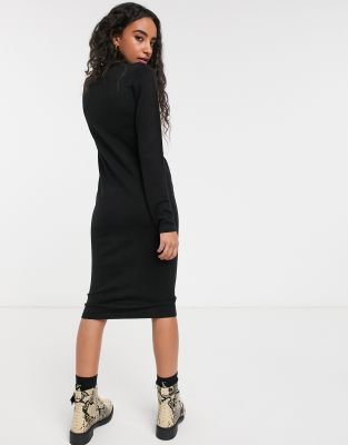 asos black turtleneck dress