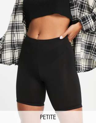 Brave Soul Brave Soul Petite sindy legging shorts in black