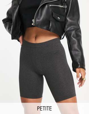 Brave Soul Petite - Sindy - Legging-Shorts in Grau