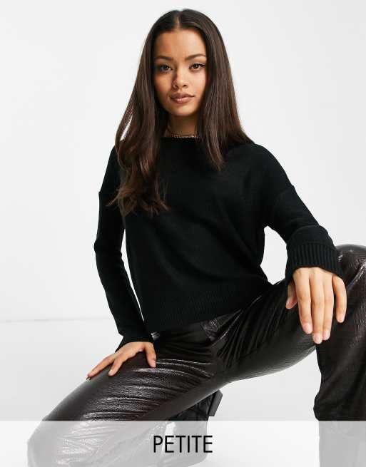 Brave Soul Petite – Sweter w stylu grunge z okrągłym dekoltem