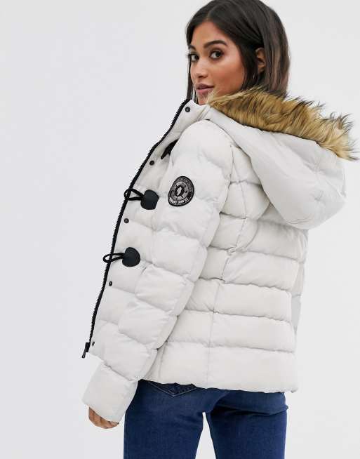 Brave soul wizard short padded coat with deals faux fur hood