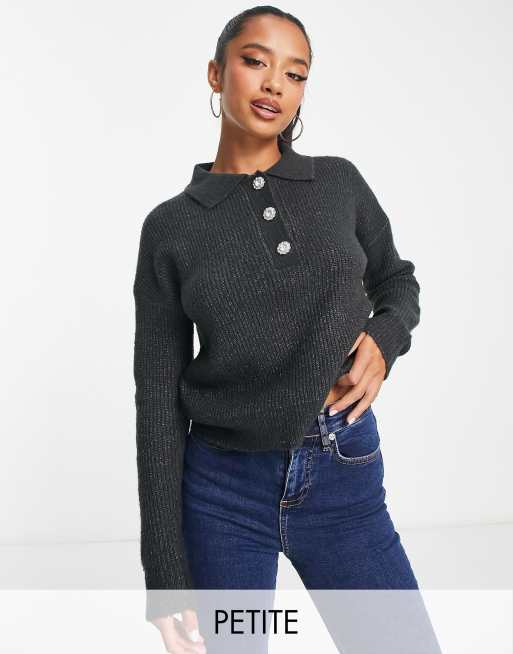 Petite polo neck jumper hotsell