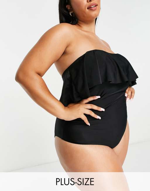 Plus size 2025 bandeau swimsuits