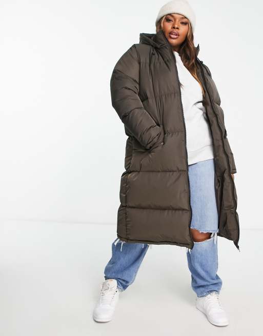 Brave soul cello discount long puffer jacket