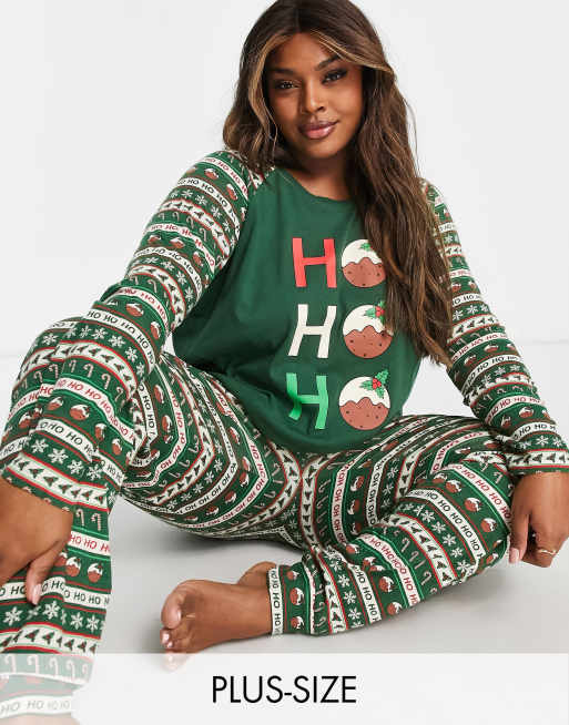 Holiday Graphic Pajama Set for Women