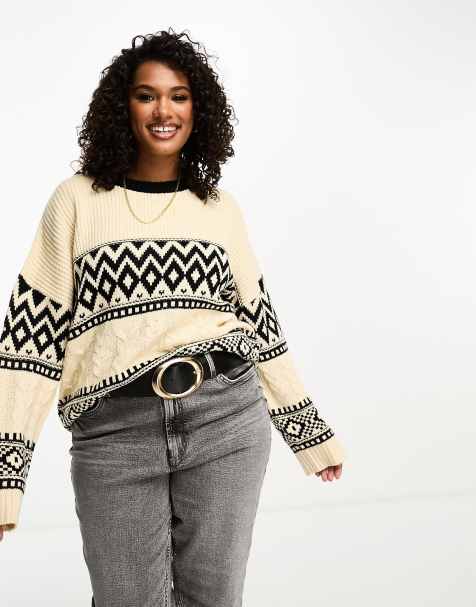 Pull long grande taille femme hot sale