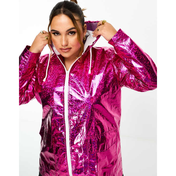 Pink rain mac on sale womens