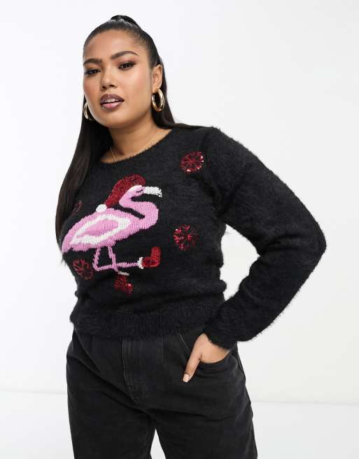 Flamingo christmas clearance sweatshirt