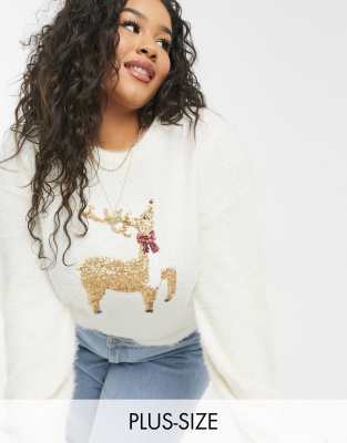 brave soul reindeer christmas jumper