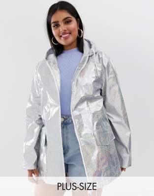 plus size rain mac