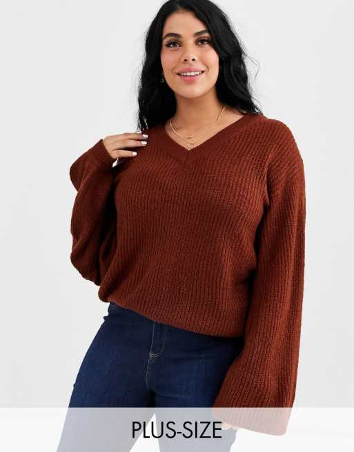 Brave Soul Plus - Harrio - Pull - Marron