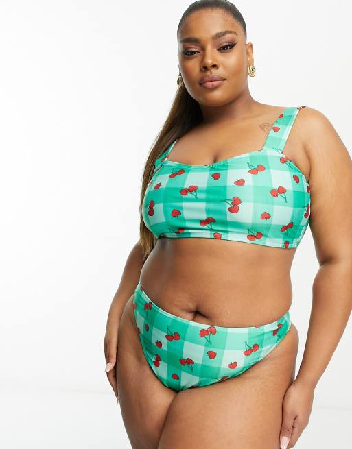 Cherry high cheap waisted bikini