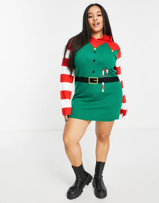 Plus size 2024 elf costume