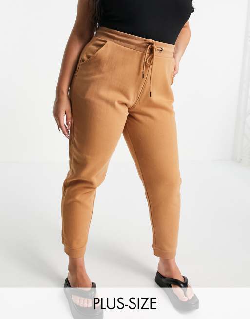 Brave Soul Plus jude joggingbroek in camel, 2 van 4