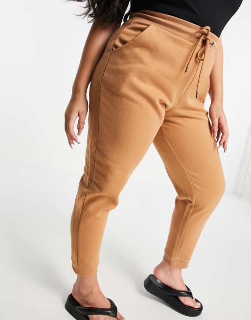 Brave Soul Plus jude trackies in camel
