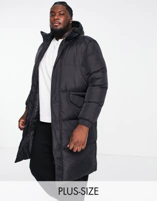 Black Nike Plus Size City Series Longline Parka