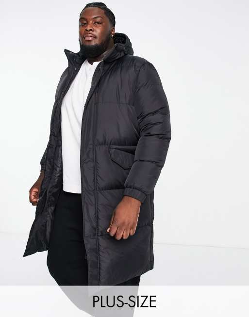 Brave soul puffer store parka jacket with hood