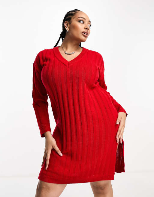 Robe maille rouge new arrivals