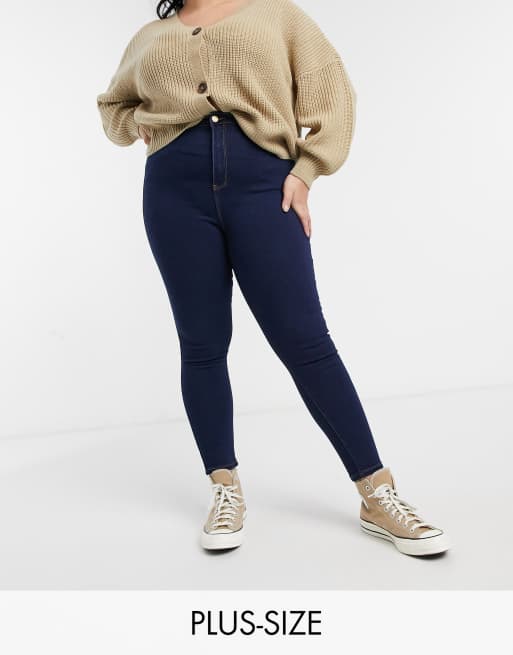 Brave Soul Plus Pam jeans in mid blue
