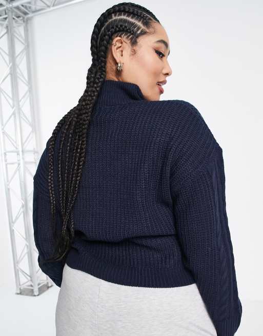 Brave Soul Plus pull à col montant zippé Tanya, 2 de 4