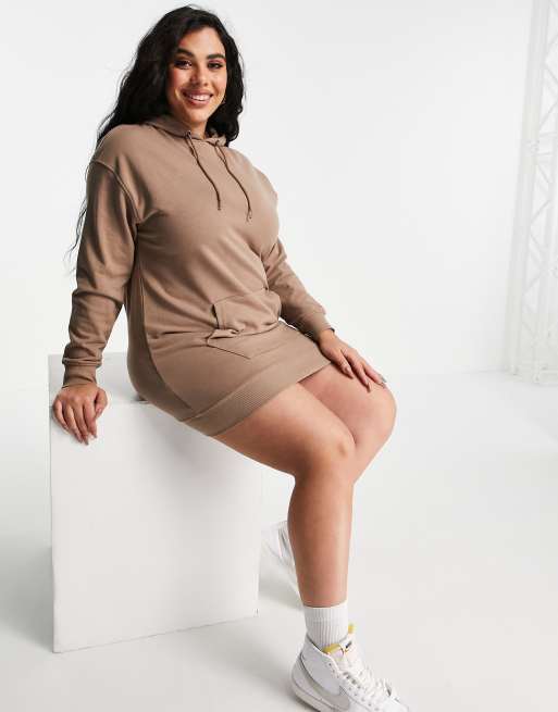 Plus size outlet hooded sweater dress