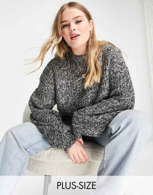 Brave Soul Plus – Reki – Sweter z dzianiny typu fisherman
