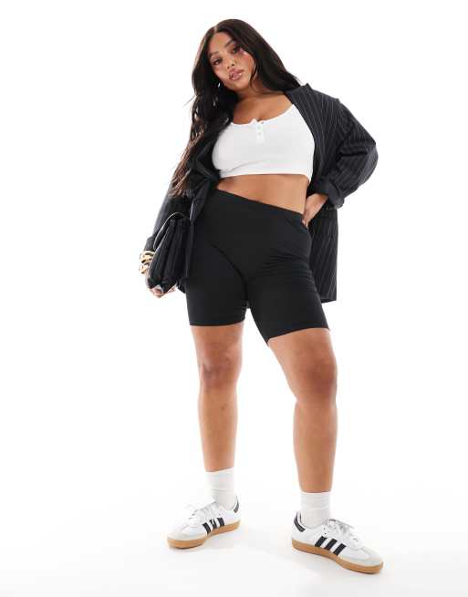 Brave Soul Plus - Sindy - Short legging - Noir