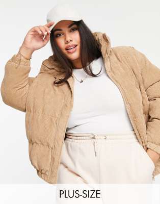 brave soul slay puffer jacket in cord