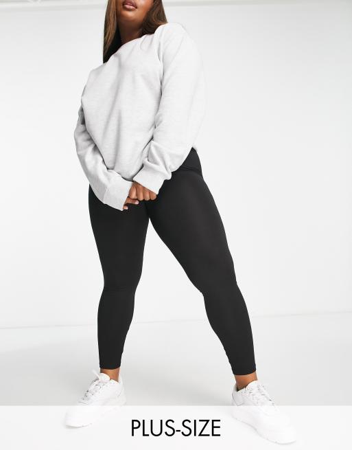 Brave Soul Plus - South - Legging met hoge taille in zwart