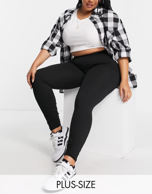 Brave Soul Plus – South – Leggings med hög midja