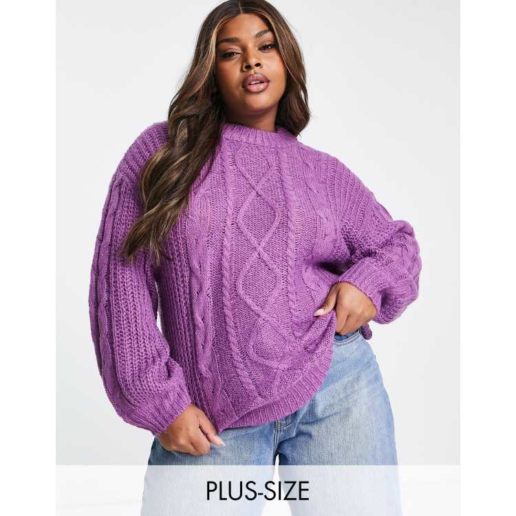 Pink and outlet purple sweater