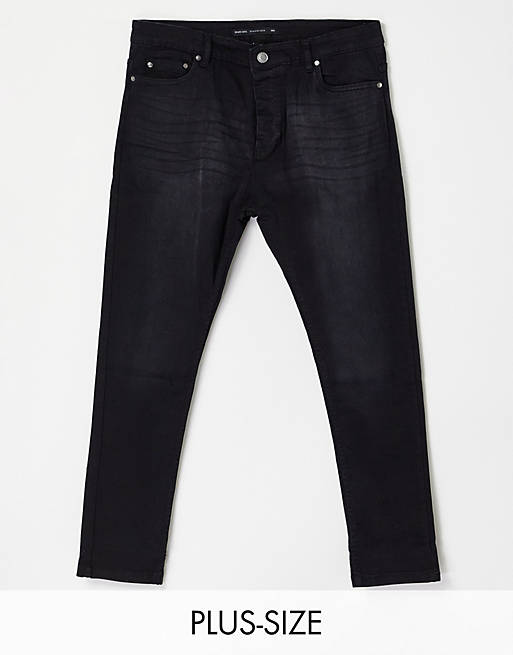 Brave Soul Plus ultimate skinny jeans in charcoal
