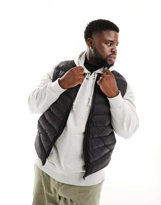 Brave Soul Plus vest in black