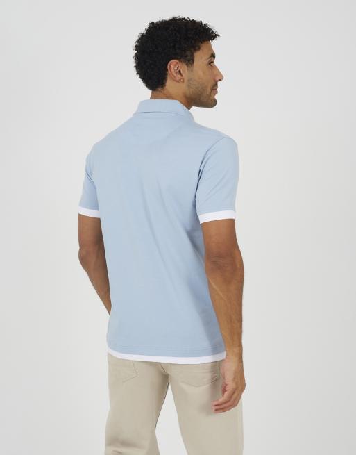 Brave Soul - Polo à col montant - Bleu clair, 2 de 4