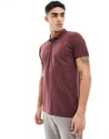 [Brave Soul] Brave Soul polo in burgundy-Red XS RED