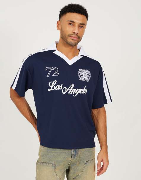 Brave Soul - Polo style football - Bleu marine - view 1