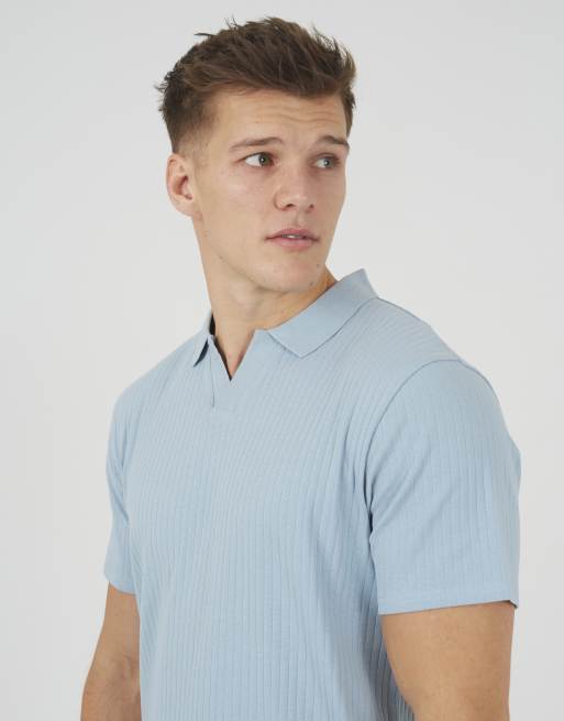 Brave Soul - Poloshirt met trofeehals in blauw, 4 van 4