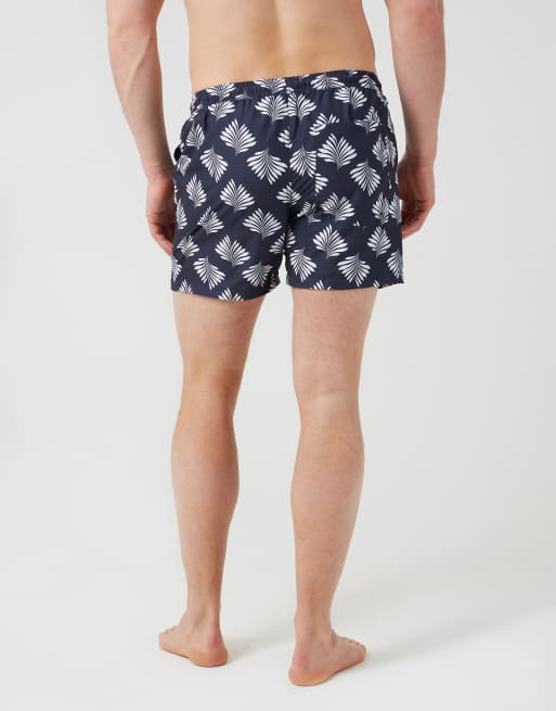 Brave Soul Printed swim shorts in navy, 2 of 4
