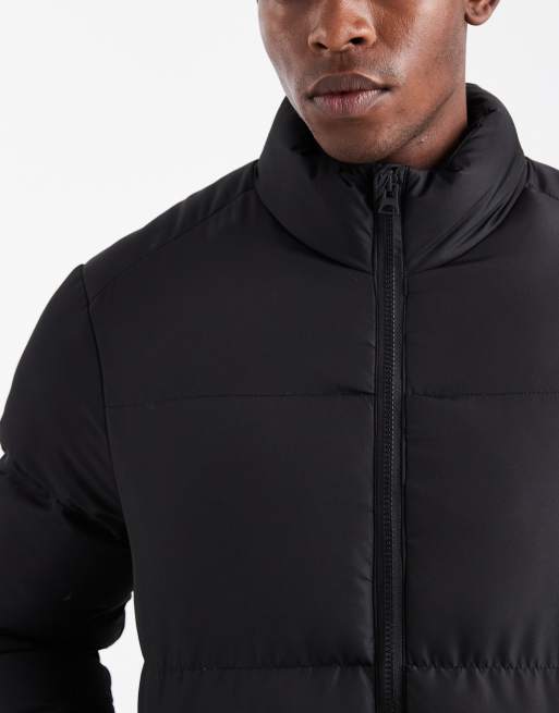 Brave Soul puffer jacket in black, 5 of 5